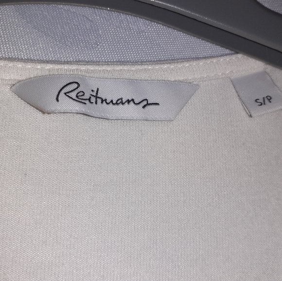 Reitmans Blouse with Lace Trim, V-Neck - Picture 4 of 8